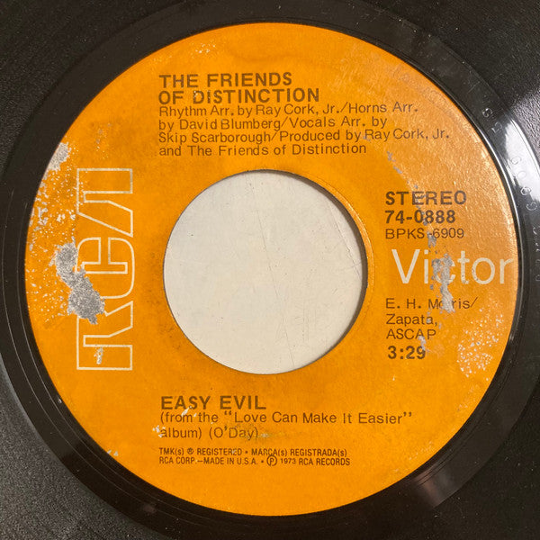 The Friends Of Distinction ~ Easy Evil / Ain't No Woman (Like The One I've Got) (Vinyl) - Djungel & Jazz