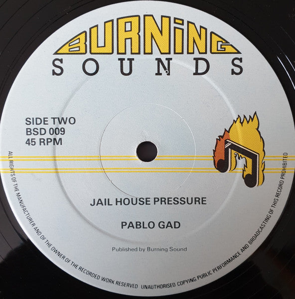 Pablo Gad : Blood Suckers / Jail House Pressure (12")