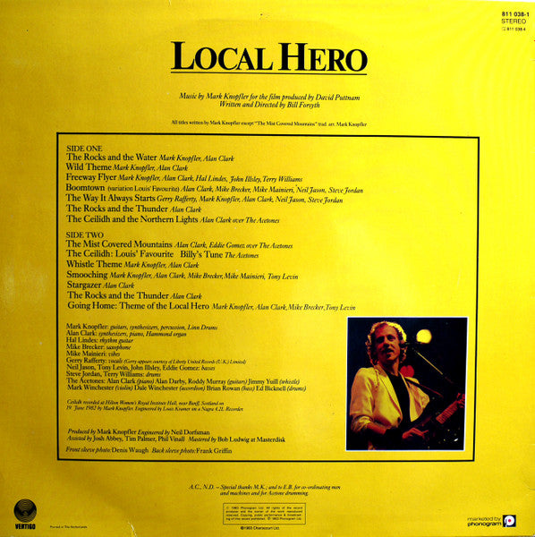 Mark Knopfler ~ Local Hero (Vinyl) - Djungel & Jazz