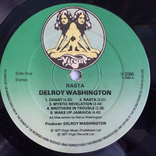 Delroy Washington : Rasta (LP, Album)