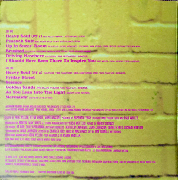 Paul Weller ~ Heavy Soul (Vinyl) - Djungel & Jazz