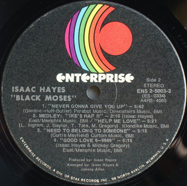 Isaac Hayes ~ Black Moses (Vinyl) - Djungel & Jazz