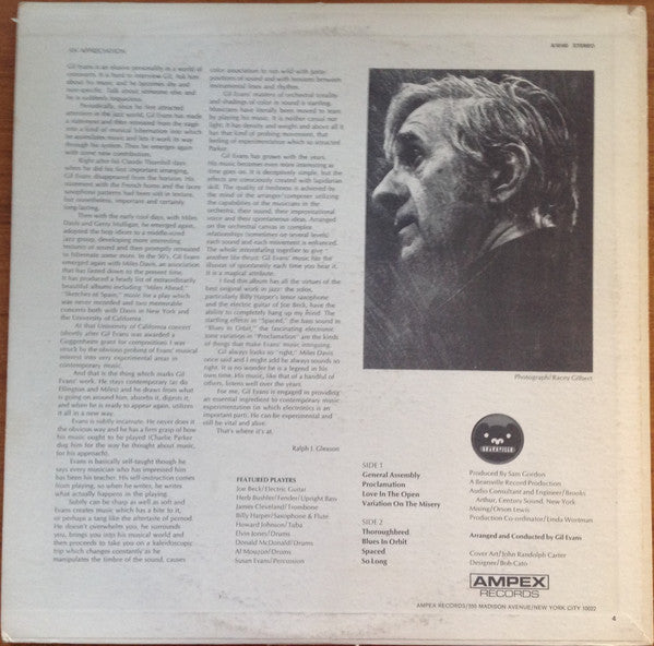 Gil Evans ~ Gil Evans (Vinyl) - Djungel & Jazz
