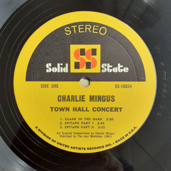 Charlie Mingus ~ Town Hall Concert (Vinyl) - Djungel & Jazz