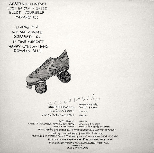 Annette Peacock ~ Abstract-Contact (Vinyl) - Djungel & Jazz