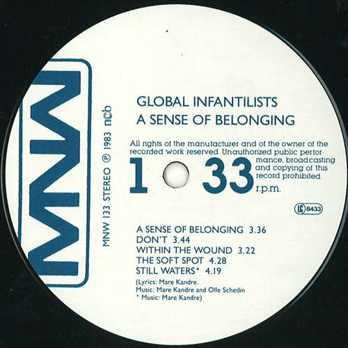 Global Infantilists ~ A Sense Of Belonging (Vinyl) - Djungel & Jazz