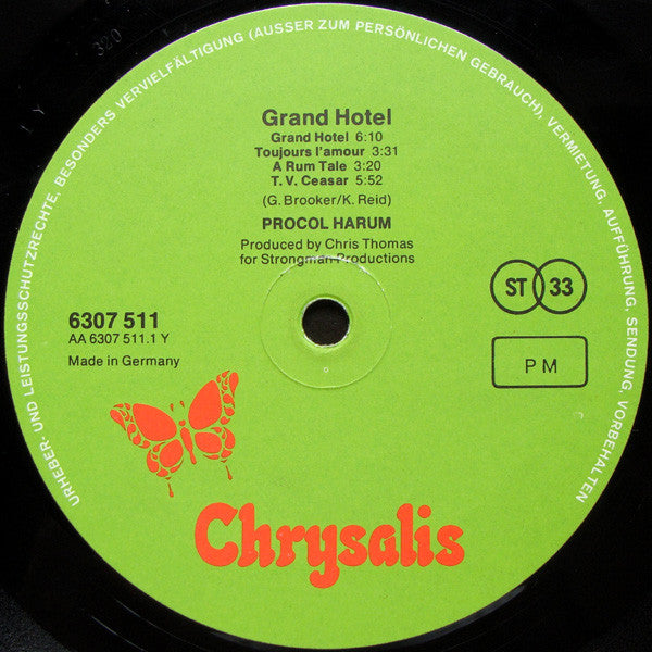 Procol Harum ~ Grand Hotel (Vinyl) - Djungel & Jazz
