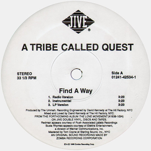 A Tribe Called Quest ~ Find A Way (Vinyl) - Djungel & Jazz