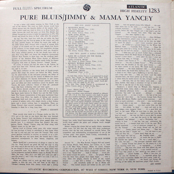 Jimmy Yancey & Mama Yancey ~ Pure Blues (Vinyl) - Djungel & Jazz