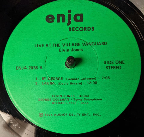 Elvin Jones ~ Live At The Village Vanguard (Vinyl) - Djungel & Jazz