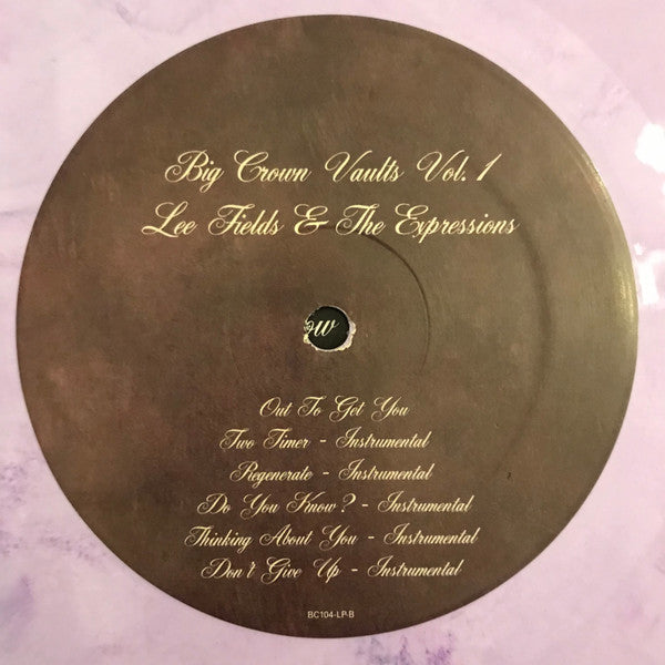 Lee Fields & The Expressions : Big Crown Vaults Vol. 1 (LP, Album, Ltd, Lav)