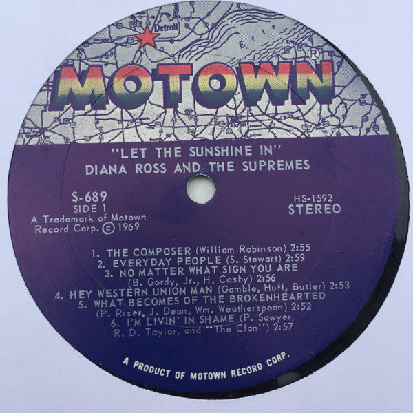 Diana Ross & The Supremes ~ Let The Sunshine In (Vinyl) - Djungel & Jazz