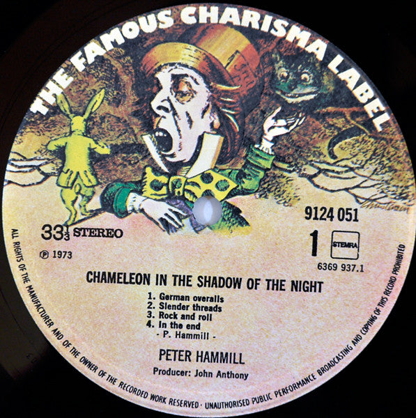 Peter Hammill ~ Chameleon In The Shadow Of The Night (Vinyl) - Djungel & Jazz