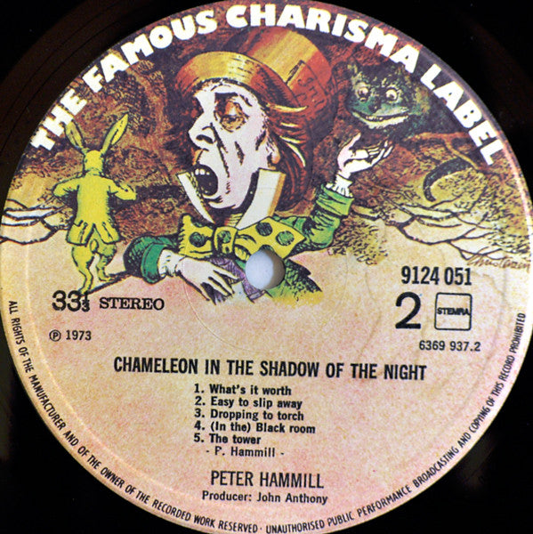 Peter Hammill ~ Chameleon In The Shadow Of The Night (Vinyl) - Djungel & Jazz