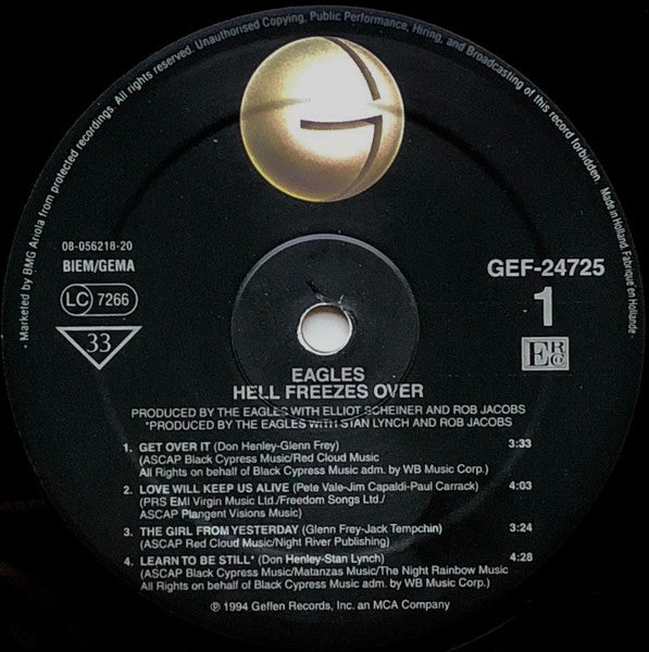 Eagles ~ Hell Freezes Over (Vinyl) - Djungel & Jazz
