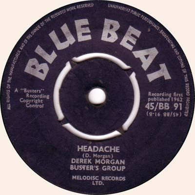 Owen Gray / Derek Morgan* / Busters Group* : Millie Girl / Headache (7", Single)