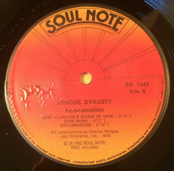 Mingus Dynasty ~ Reincarnation (Vinyl) - Djungel & Jazz