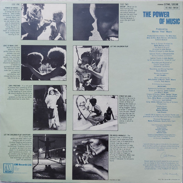 The Miracles : The Power Of Music (LP, Album)