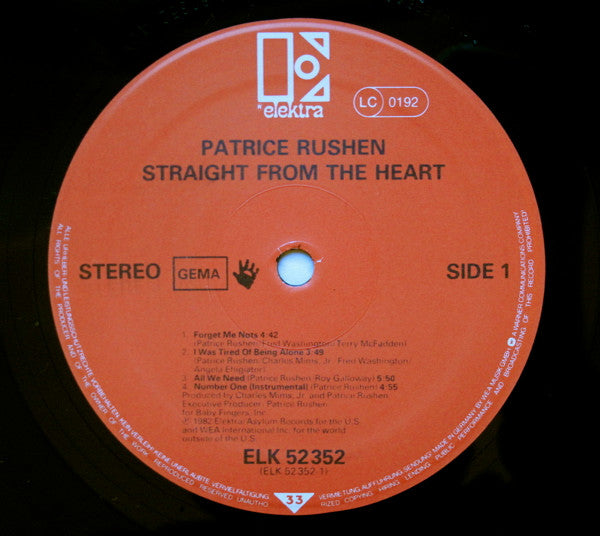 Patrice Rushen ~ Straight From The Heart (Vinyl) - Djungel & Jazz