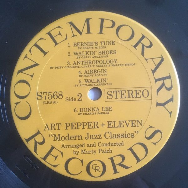 Art Pepper ~ Art Pepper + Eleven (Modern Jazz Classics) (Vinyl) - Djungel & Jazz