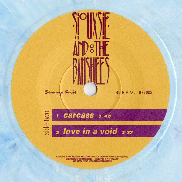 Siouxsie & The Banshees : The Peel Sessions 1977-1978 (7", Comp, Ltd, Blu)
