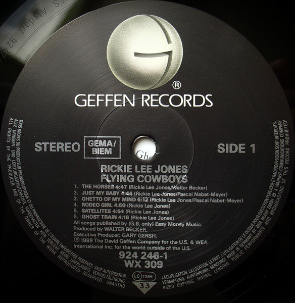 Rickie Lee Jones ~ Flying Cowboys (Vinyl) - Djungel & Jazz