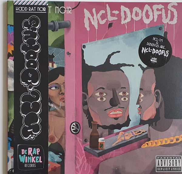 NCL-TM & DøøFus : Hood Rat Noir (LP, Album, Ltd, Pin)