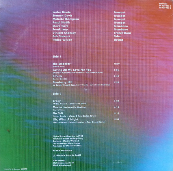 Lester Bowie Brass Fantasy ~ Avant Pop (Vinyl) - Djungel & Jazz