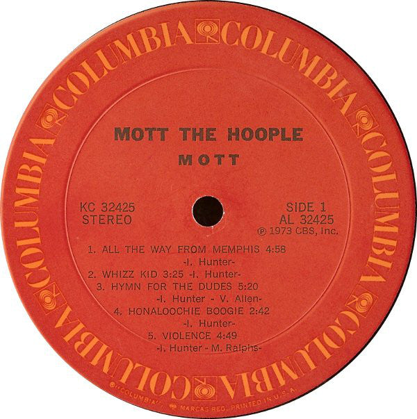 Mott The Hoople ~ Mott (Vinyl) - Djungel & Jazz