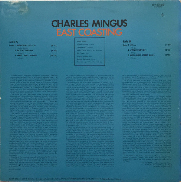 Charles Mingus : East Coasting (LP, Album, RE)