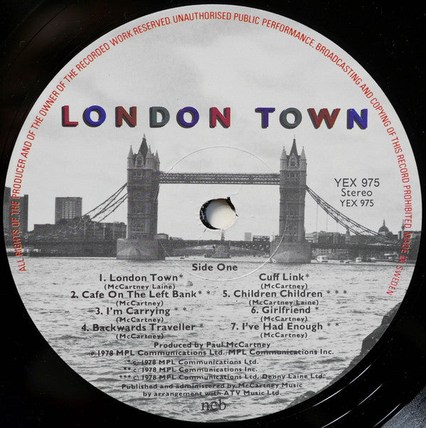 Wings  ~ London Town (Vinyl) - Djungel & Jazz