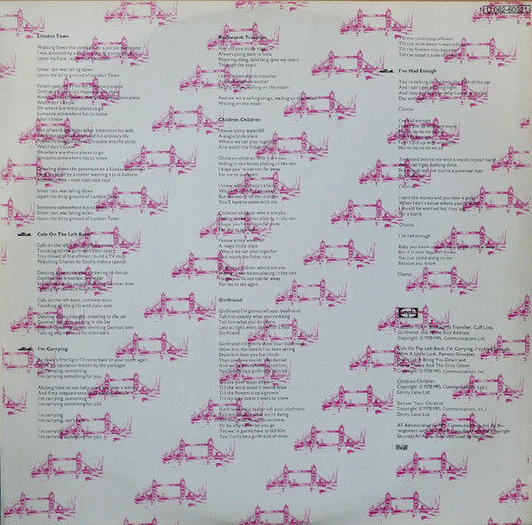 Wings  ~ London Town (Vinyl) - Djungel & Jazz