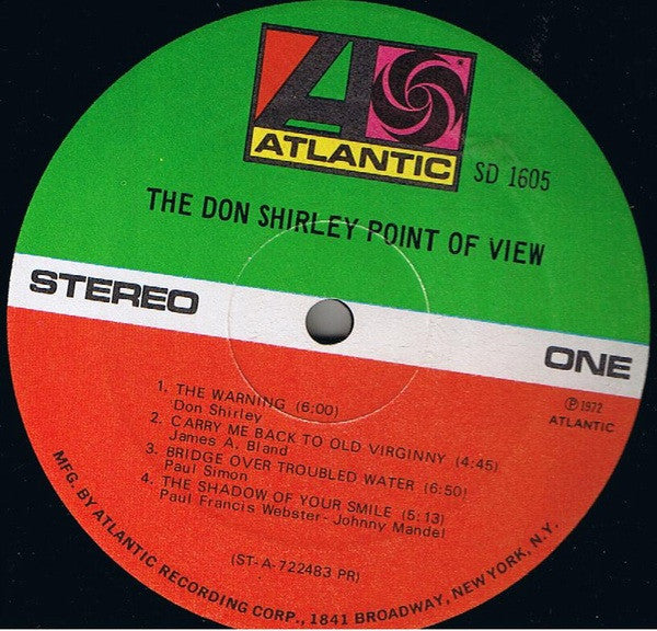 Don Shirley ~ The Don Shirley Point Of View (Vinyl) - Djungel & Jazz
