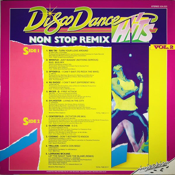 Various ~ Disco Dance Hits (Non Stop Mix) Vol. 2 (Vinyl) - Djungel & Jazz