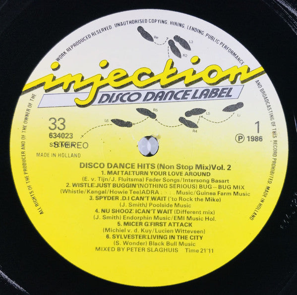 Various ~ Disco Dance Hits (Non Stop Mix) Vol. 2 (Vinyl) - Djungel & Jazz