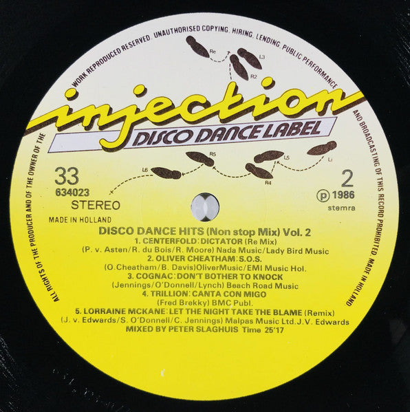 Various ~ Disco Dance Hits (Non Stop Mix) Vol. 2 (Vinyl) - Djungel & Jazz