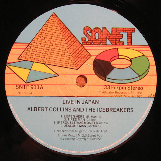 Albert Collins And The Icebreakers : Live In Japan (LP, Album)