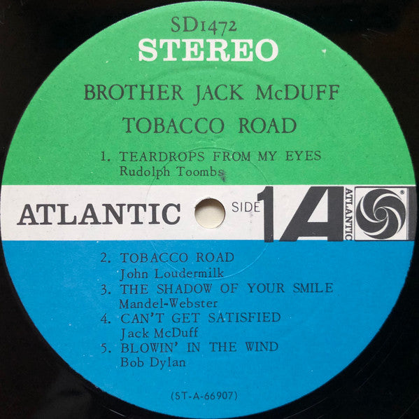Brother Jack McDuff ~ Tobacco Road (Vinyl) - Djungel & Jazz