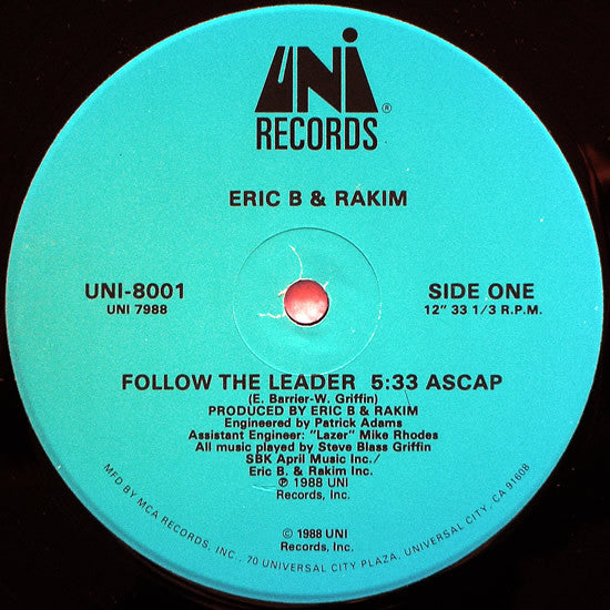 Eric B. & Rakim ~ Follow The Leader (Vinyl) - Djungel & Jazz