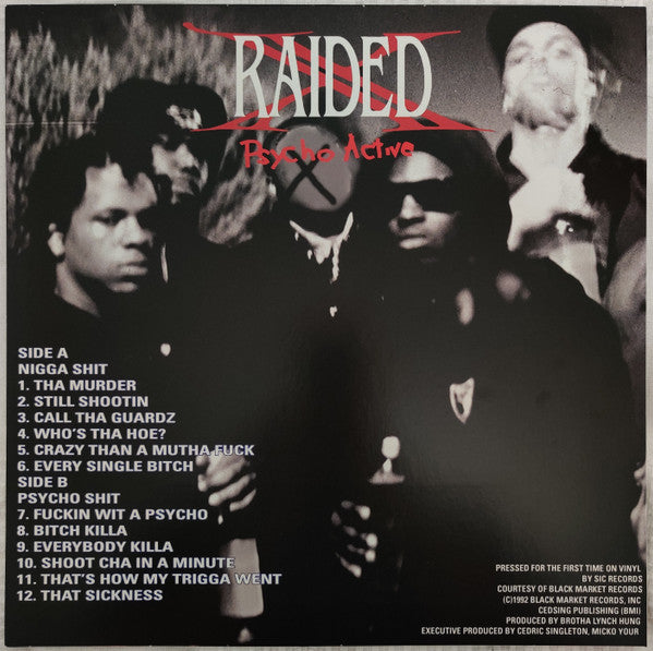 X-Raided : Psycho Active (LP, Album, RE, Bla)