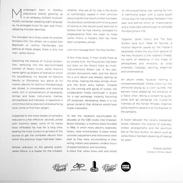 Janko Nilovic & The Soul Surfers  ~ Maze Of Sounds (Vinyl) - Djungel & Jazz