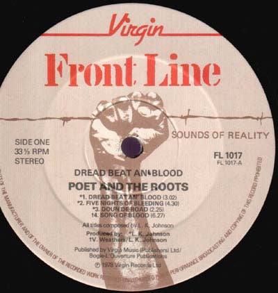 Poet And The Roots ~ Dread Beat An' Blood (Vinyl) - Djungel & Jazz