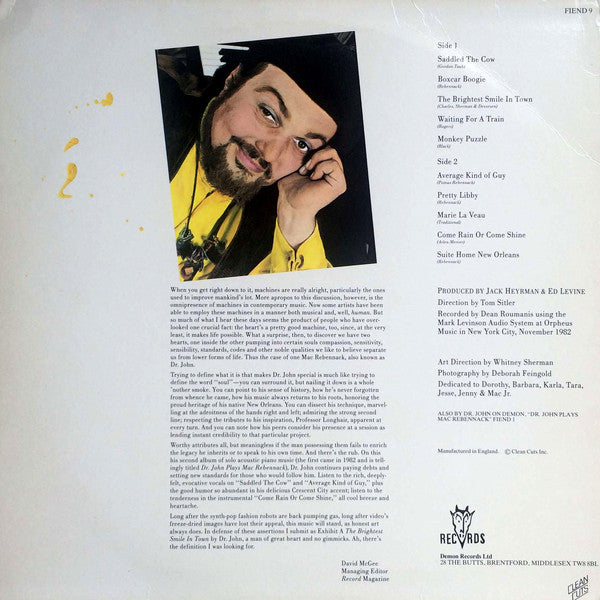 Dr. John ~ The Brightest Smile In Town (Vinyl) - Djungel & Jazz