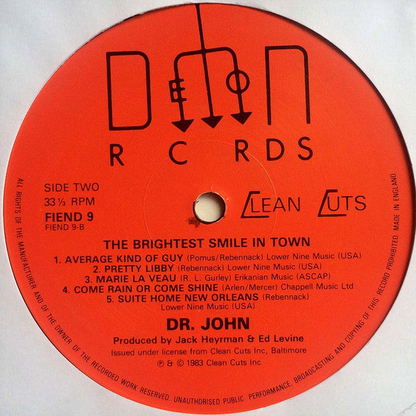 Dr. John ~ The Brightest Smile In Town (Vinyl) - Djungel & Jazz