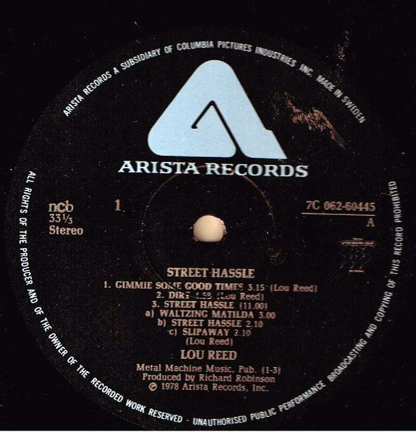 Lou Reed ~ Street Hassle (Vinyl) - Djungel & Jazz