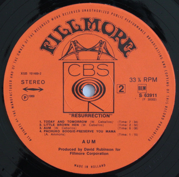 Aum (2) : Resurrection (LP, Album)