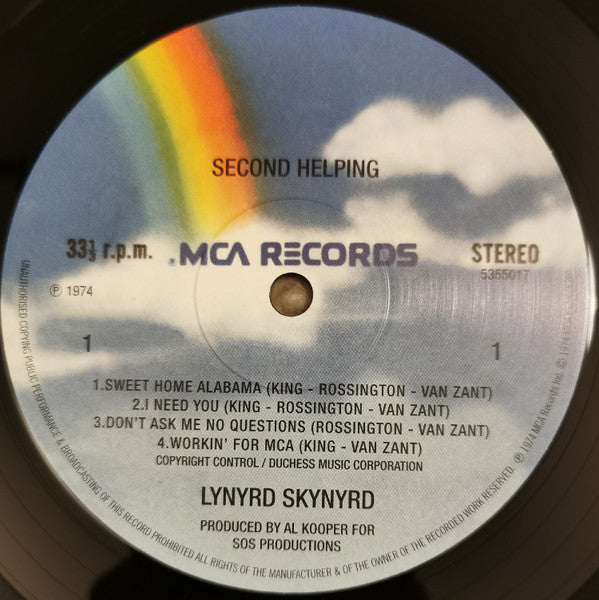 Lynyrd Skynyrd ~ Second Helping (Vinyl) - Djungel & Jazz