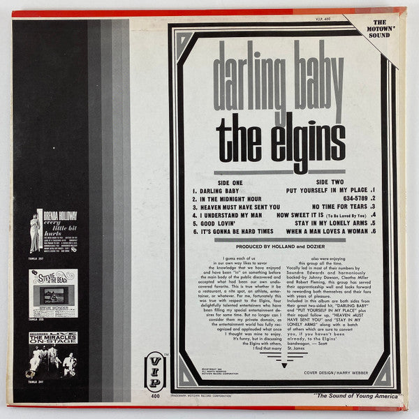 The Elgins ~ Darling Baby (Vinyl) - Djungel & Jazz