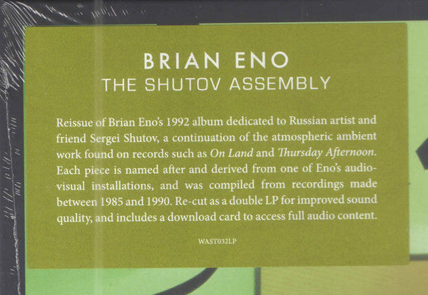 Brian Eno ~ The Shutov Assembly (Vinyl) - Djungel & Jazz