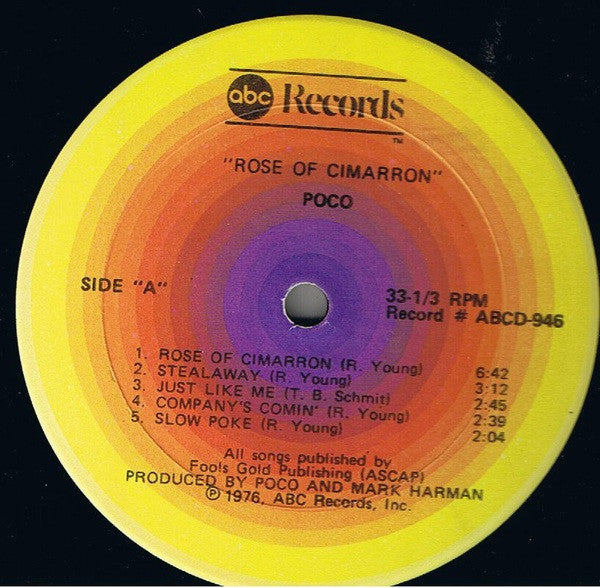 Poco  ~ Rose Of Cimarron (Vinyl) - Djungel & Jazz